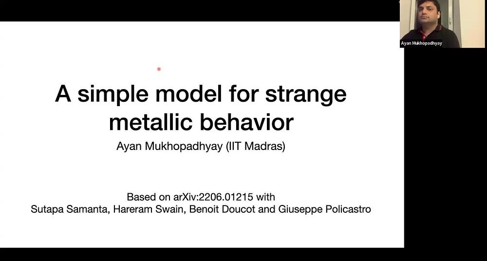 A simple model for strange metallic behaviour