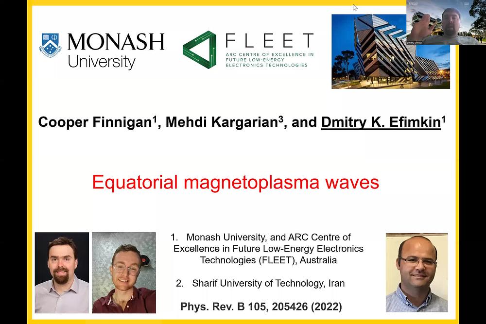 Equatorial magnetoplasma waves