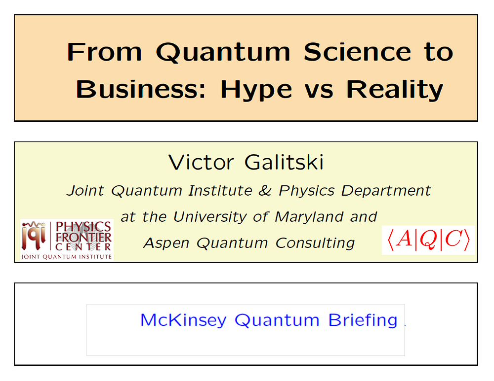 From Quantum Science to Business: Hype vs. Reality