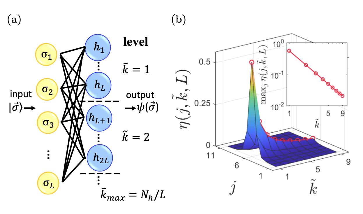 Efficiency of neural-network state representations of one-dimensional
  quantum spin systems