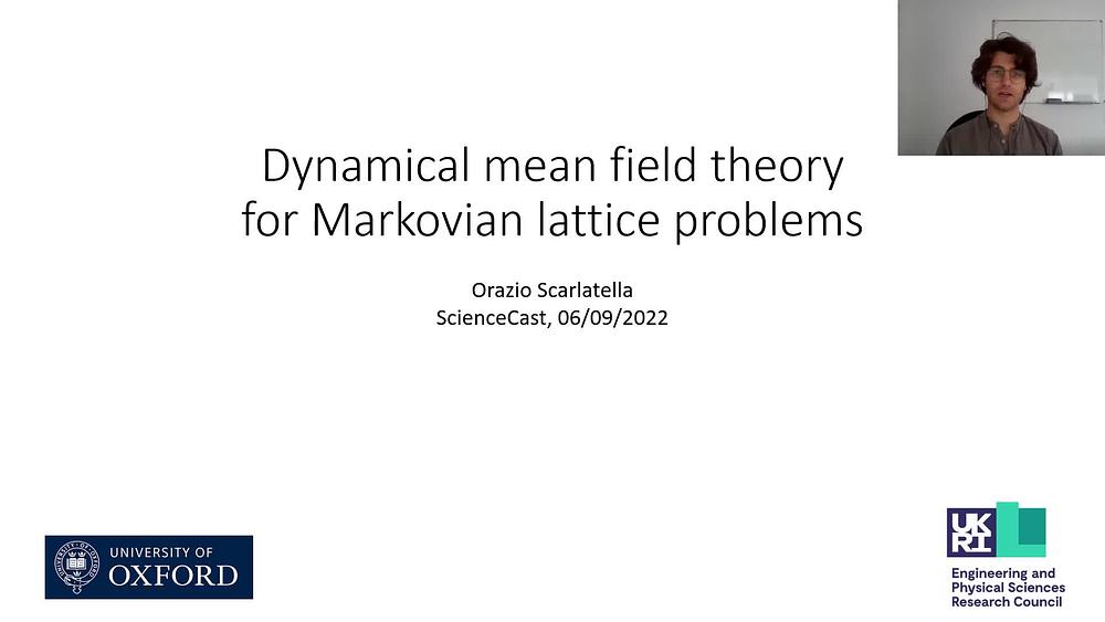 Dynamical Mean-Field Theory for Markovian Lattice Models 