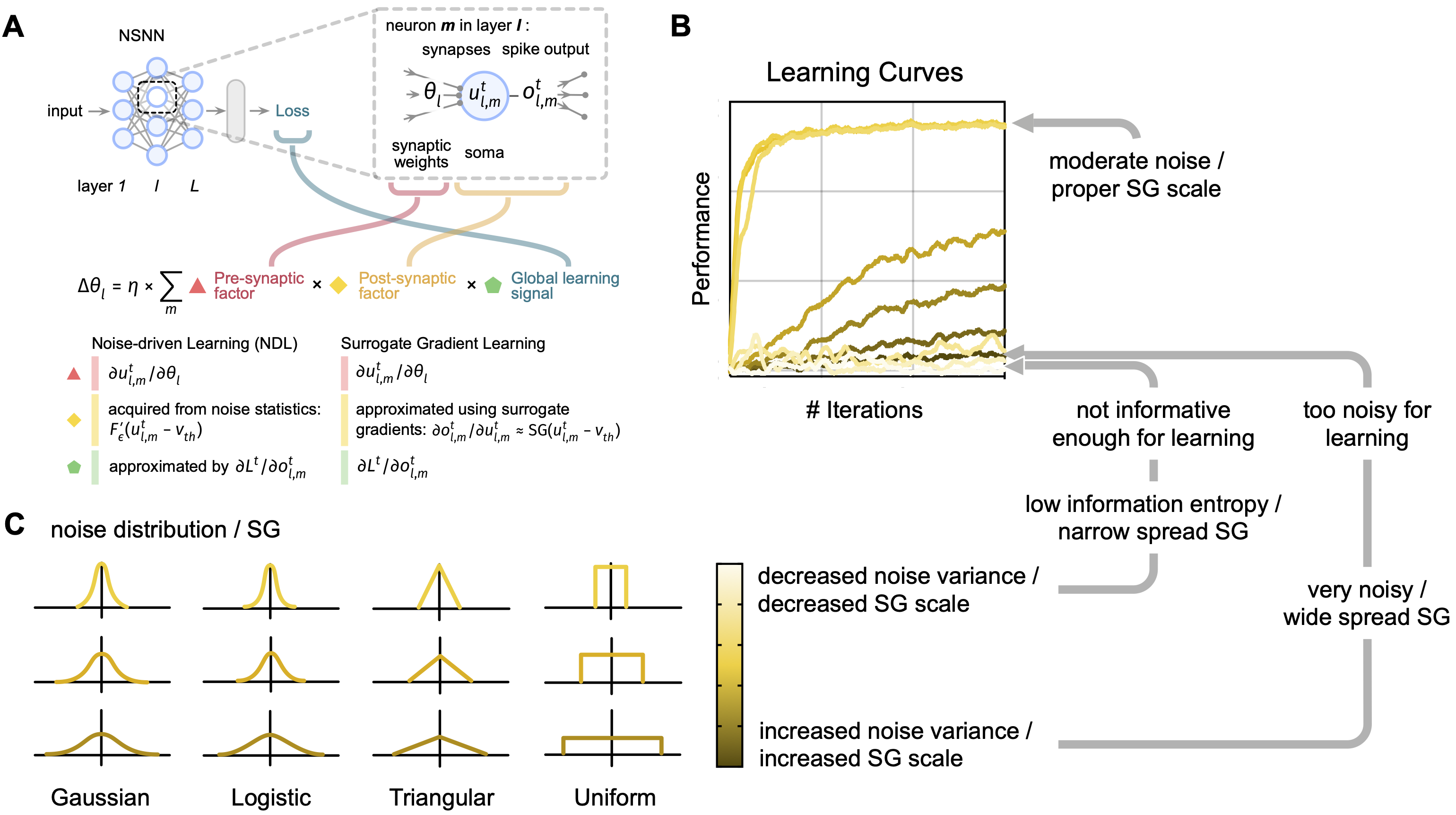 Exploiting Noise as a Resource for Computation and Learning in Spiking  Neural Networks