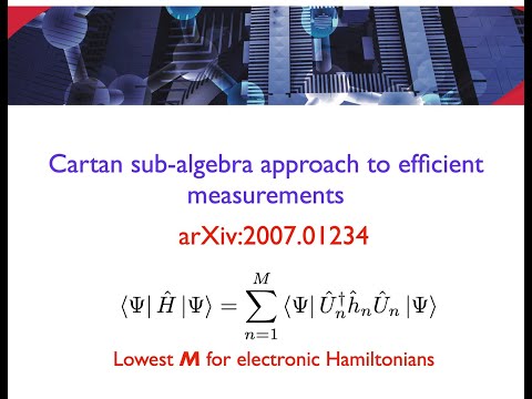 Cartan subalgebra approach to efficient measurements of quantum observables