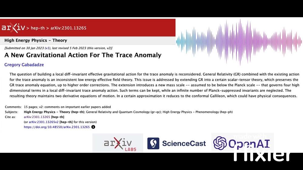 A New Gravitational Action For The Trace Anomaly