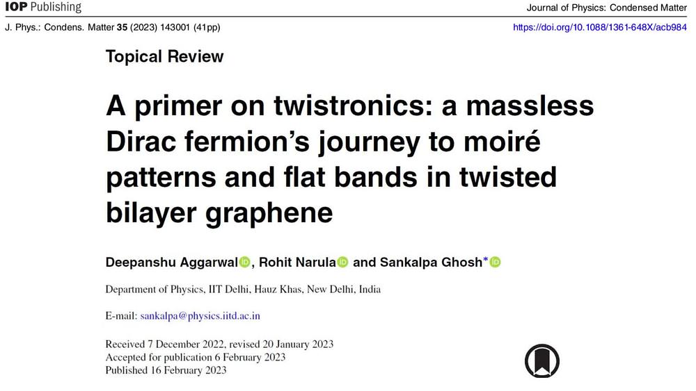 A primer on twistronics: A massless Dirac fermion's journey to moiré patterns and flat bands in twisted bilayer graphene