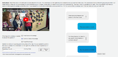 Outside Knowledge Conversational Video (OKCV) Dataset -- Dialoguing over
  Videos