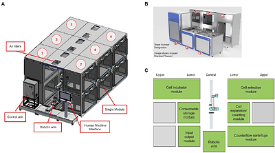 Robotic performance is comparable to human operators for cell therapy manufacturing tasks