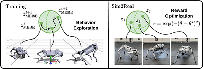Maximum Entropy Behavior Exploration for Sim2Real Zero-Shot Reinforcement Learning