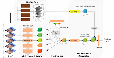 Flow-Attention-based Spatio-Temporal Aggregation Network for 3D Mask
  Detection