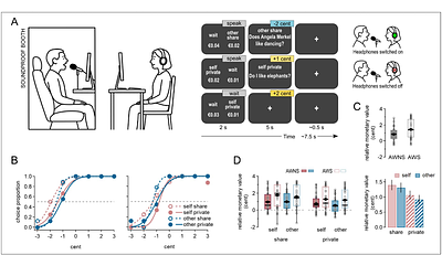 Striatal and frontal signatures of social context and cost-benefit decision making in developmental stuttering