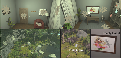 Colour Constancy: Colour Interaction between Local Surround and Illumination in Virtual Reality Scenarios