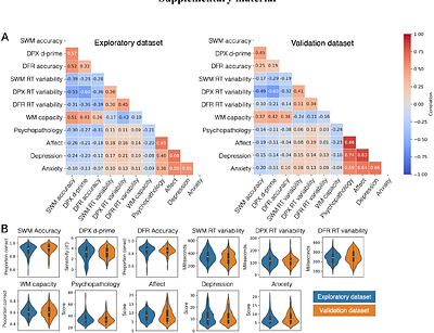 Spectral and non-spectral EEG measures in the prediction of working memory task performance and psychopathology