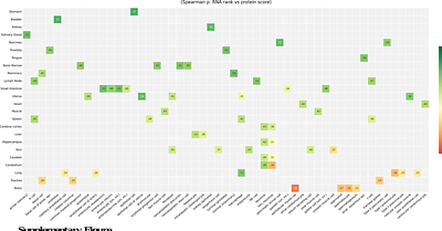 An integrated atlas of RNA to protein concordance across human tissues and cell types