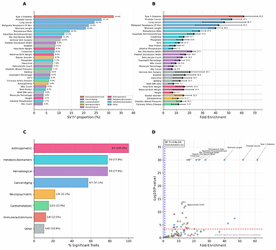 Structural variants contribute substantially to complex trait heritability