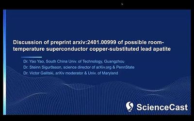 Possible Meissner effect near room temperature in copper-substituted  lead apatite