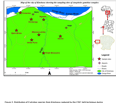 Species Composition and Distribution of Anopheles gambiae Complex Circulating in Kinshasa
