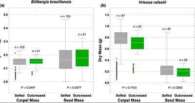 Comparative reproductive biology and impacts of selfing in two epiphytic Bromeliaceae