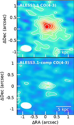 Investigating the role of turbulence in the interstellar medium in $z\sim3$ dusty star-forming galaxies using kpc-resolution ALMA dust and gas maps