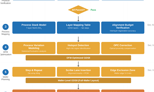 From GDSII to Wafer: EDA Design Flow and Data Conversion for Wafer-Scale Manufacturing of Superconducting Quantum Chips