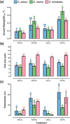 Temperature stress resilience in polar Chlamydomonas is regulated by acclimation to light and salinity: implications for survival in a changing world