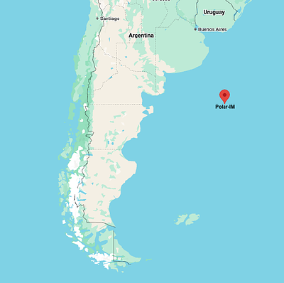 A High-Likelihood Polar Interstellar Meteor Candidate