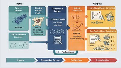 LLMsFold: Integrating Large Language Models and Biophysical Simulations for De Novo Drug Design