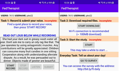 FedTherapist: Mental Health Monitoring with User-Generated Linguistic
  Expressions on Smartphones via Federated Learning