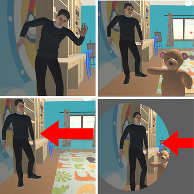 HSVRS: A Virtual Reality System of the Hide-and-Seek Game to Enhance
  Gaze Fixation Ability for Autistic Children