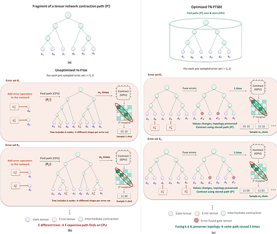 Accelerating Quantum Tensor Network Simulations with Unified Path Variations and Non-Degenerate Batched Sampling