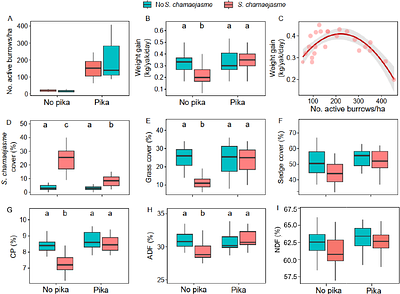 Density-dependent facilitation of livestock by small mammal ecosystem engineers