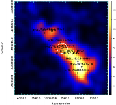 Diffuse Gamma-ray Emission Around 4FGL J1626.0-4917