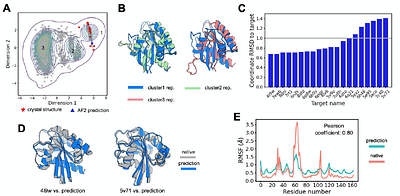 Diffusion in a quantized vector space generates non-idealized protein structures and predicts conformational distributions