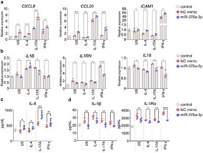 MicroRNA-378a-3p Modulates Inflammatory Responses of Keratinocytes to Atopic Dermatitis-Related Cytokines or Staphylococcus aureus