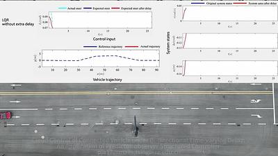 Cloud Control of Connected Vehicle under Bi-directional Time-varying  Delay: An Application of Predictor-observer Structured Controller