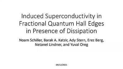 Interplay of superconductivity and dissipation in quantum Hall edges