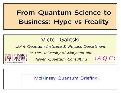 From Quantum Science to Business: Hype vs. Reality