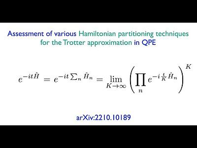 Assessment of various Hamiltonian partitionings for the electronic structure problem on a quantum computer using the Trotter approximation