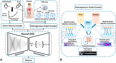 Integration of Graph Neural Network and Neural-ODEs for Tumor Dynamic
  Prediction