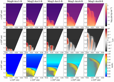 A Parameter Survey of Neutron Star Accretion Column Simulations