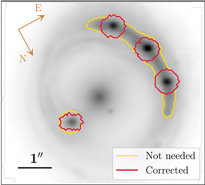 First measurement of narrow-line flux ratios for a lensed quasar with JWST/NIRSpec IFS
