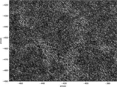 The striated solar photosphere observed at 0."03, resolution