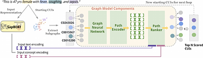 Leveraging A Medical Knowledge Graph into Large Language Models for
  Diagnosis Prediction