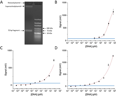 Highly sensitive enzyme- and amplification-free, quantitative DNA detection using YVO4:Eu luminescent nanoparticle probes