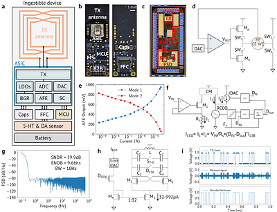 Single-chip End-to-End Ingestible Electronics for Gut Neurotransmitter Sensing